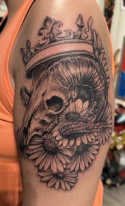 ram skull tattoo
